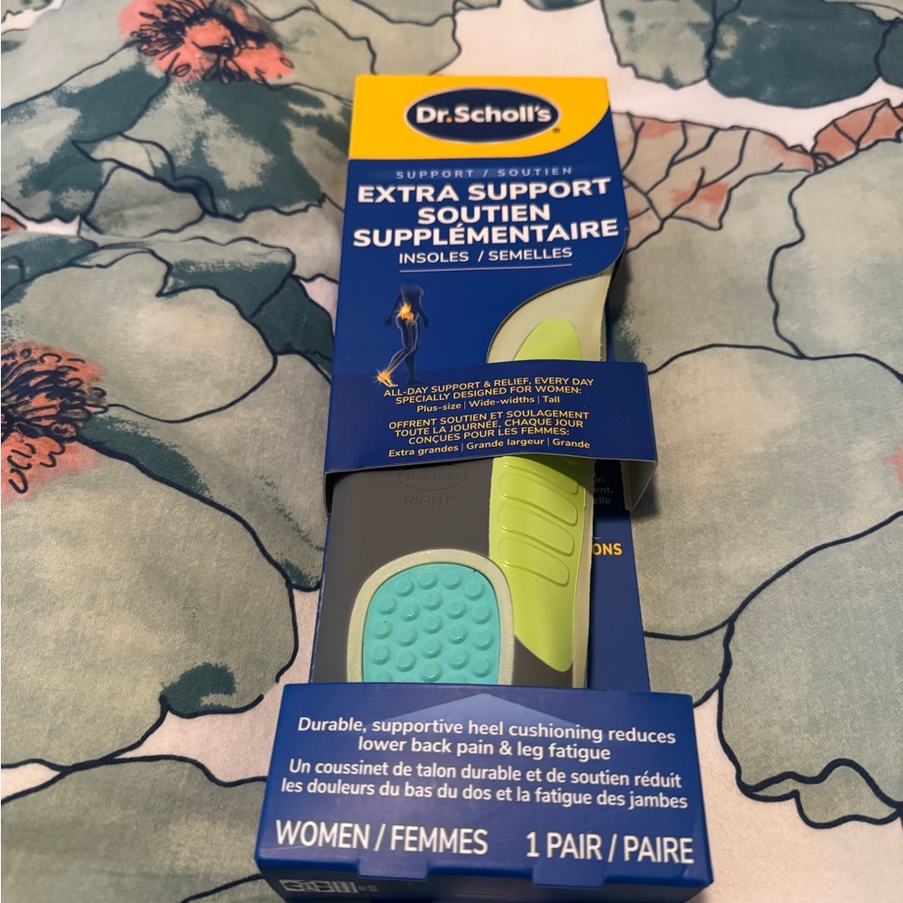 Dr. Scholl's Blue and Yellow Extra Support Insoles